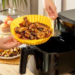 image-Silicone Baskets with Brush for Air Fryers Mollicon InnovaGoods 2 Units