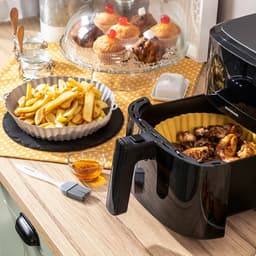image-Silicone Baskets with Brush for Air Fryers Mollicon InnovaGoods 2 Units