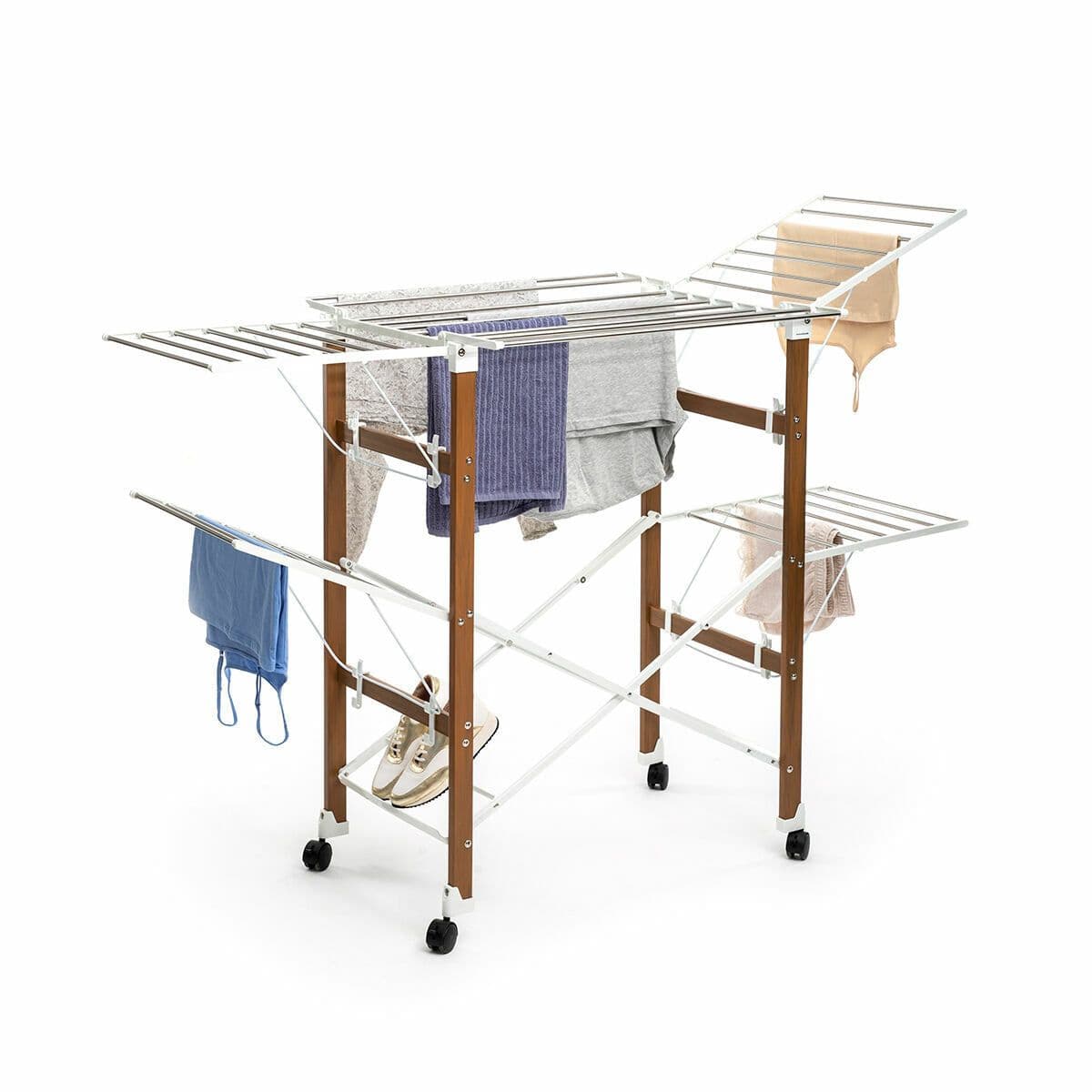 image-Folding Vertical Clothes Dryer with Wheels Dreeyl InnovaGoods 38 Bars