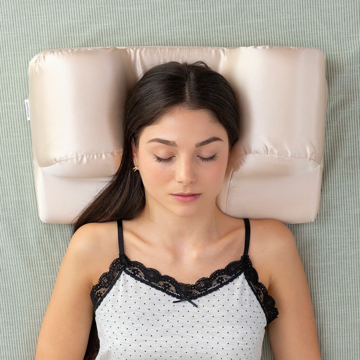 image-Anti-Wrinkle Neck Pillow with Satin Cover Youthlow InnovaGoods