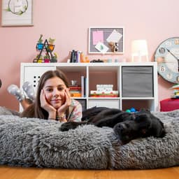 image-Human Dog Bed XXL InnovaGoods Grey