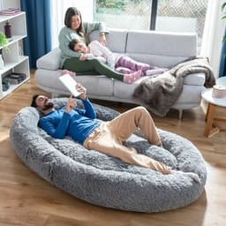image-Human Dog Bed XXL InnovaGoods Grey