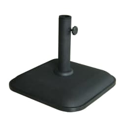 image-Marbueno Square Umbrella Base Cement 35X35X5.2 cm 11KG Black Garden Pool Terrace 10455