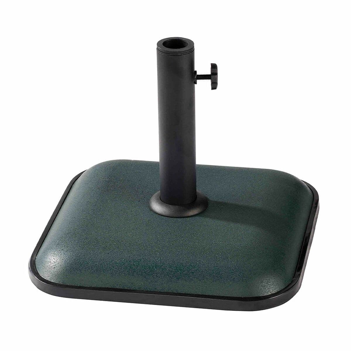 image-Marbueno Square Umbrella Base Cement 35X35X5.2 cm 11KG Green Garden, Pool, Terrace 10456