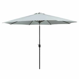 image-Marbueno Umbrella Steel 8 Ribs D270 cm Polyester White Garden, Pool, Terrace 10484