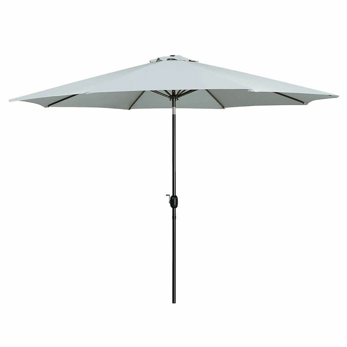 image-Marbueno Umbrella Steel 8 Ribs D270 cm Polyester White Garden, Pool, Terrace 10484