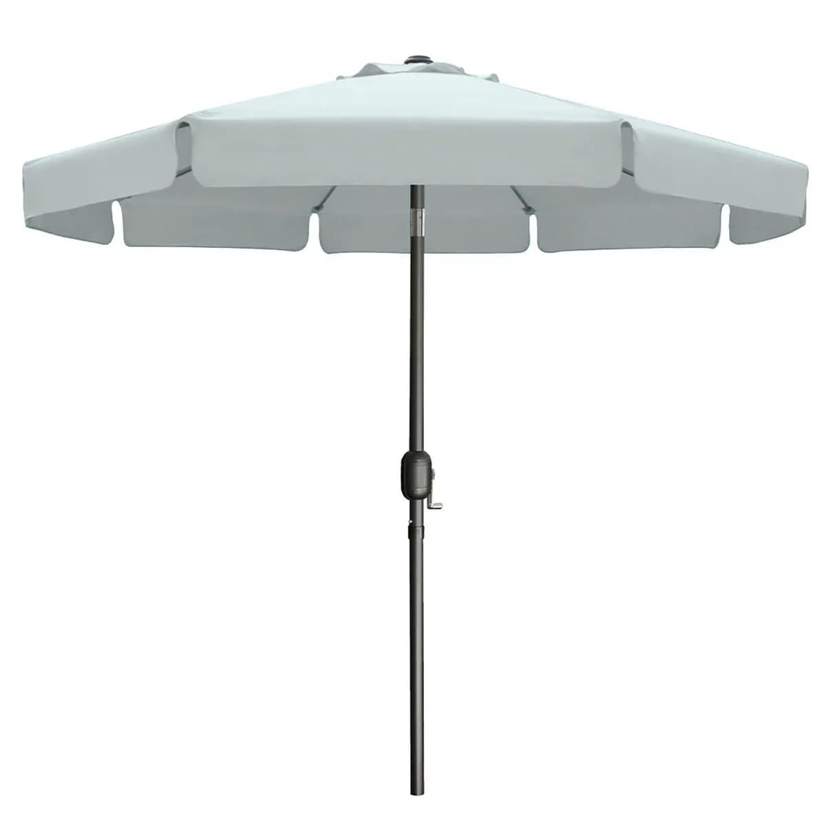 image-Marbueno Umbrella Steel 8 Ribs D300 cm Polyester White Garden, Pool, Terrace 10489