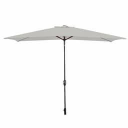 image-Marbueno Parasol Acero 8 Varillas 200x300 cm Poliéster Blanco Jardín Terraza 10494