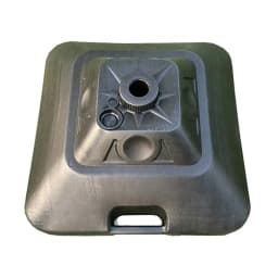 image-Marbueno Square Umbrella Base Plastic 45x45x27 cm 30L Black Garden Pool Terrace