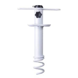 image-Marbueno Suction Parasol Spike Steel White 35.5x15x6 cm Beach and Garden 10506