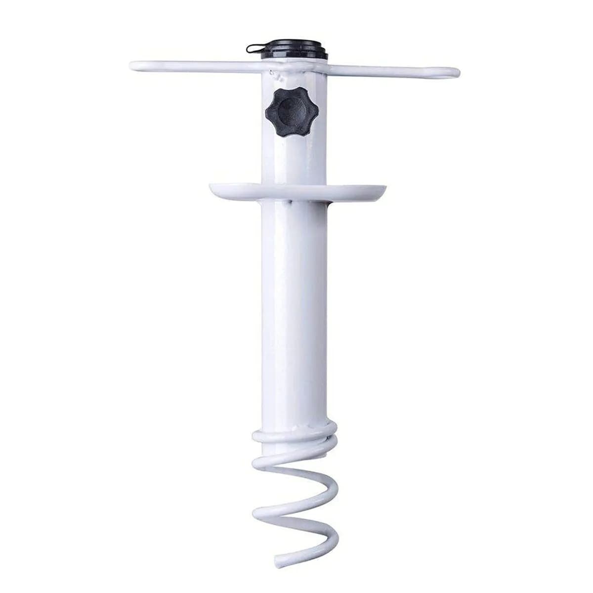 image-Marbueno Suction Parasol Spike Steel White 35.5x15x6 cm Beach and Garden 10506