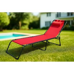 image-Sun-lounger Marbueno Red 190 x 27 x 58 cm