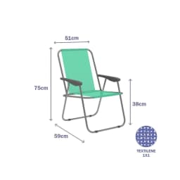 image-Folding Chair Marbueno Green 59 x 75 x 51 cm