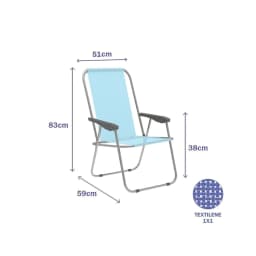 image-Folding Chair Marbueno Blue 59 x 83 x 51 cm