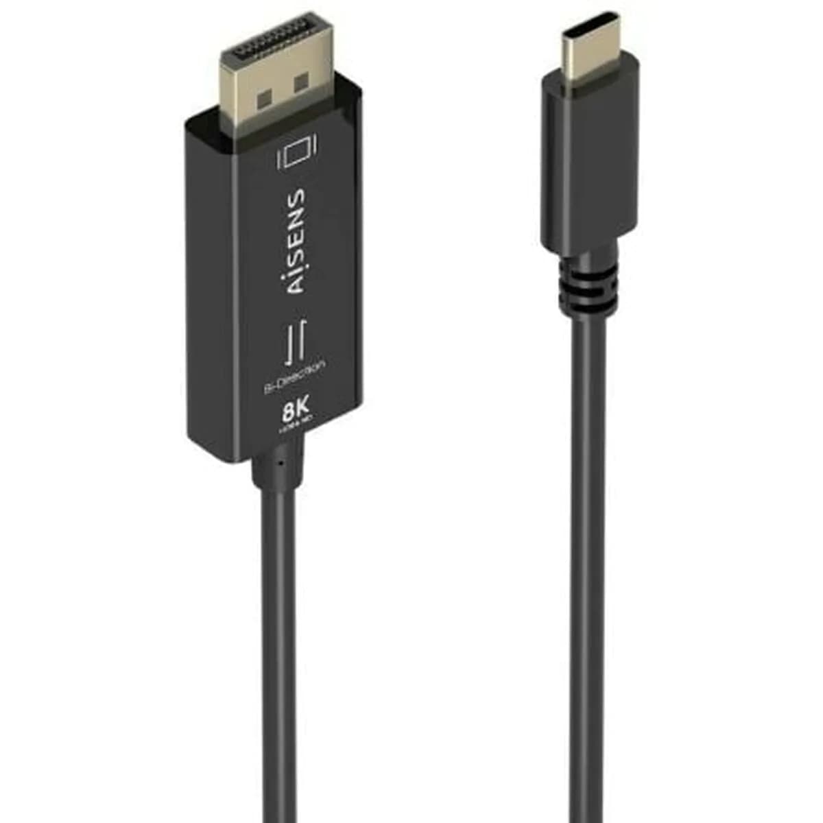 image-USB Cable Aisens A109-0879 Black 1,8 m