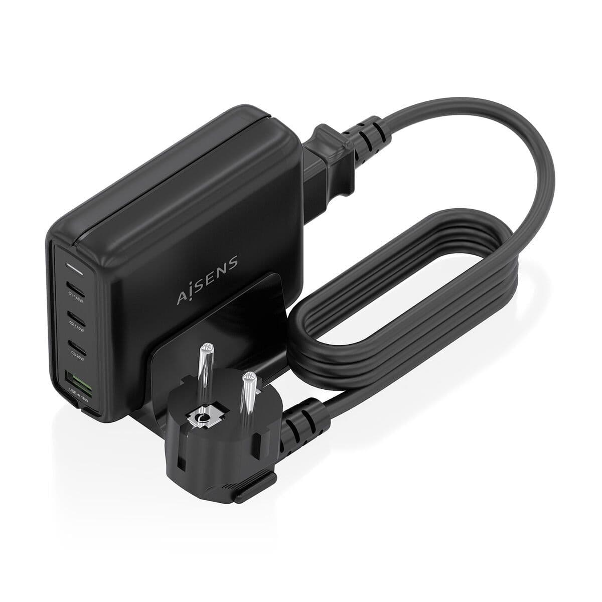 image-Wall Charger Aisens GAN Black 140 W 50 W