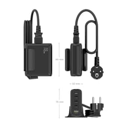 image-Wall Charger Aisens GAN Black 140 W 50 W