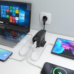 image-Wall Charger Aisens GAN Black 140 W 50 W
