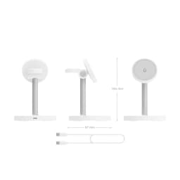 image-Cordless Charger Aisens USB-C 3IN1 15WACCS White 15 W 50 W