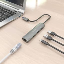 image-USB Hub Aisens ASUC-4P035-GR Grey