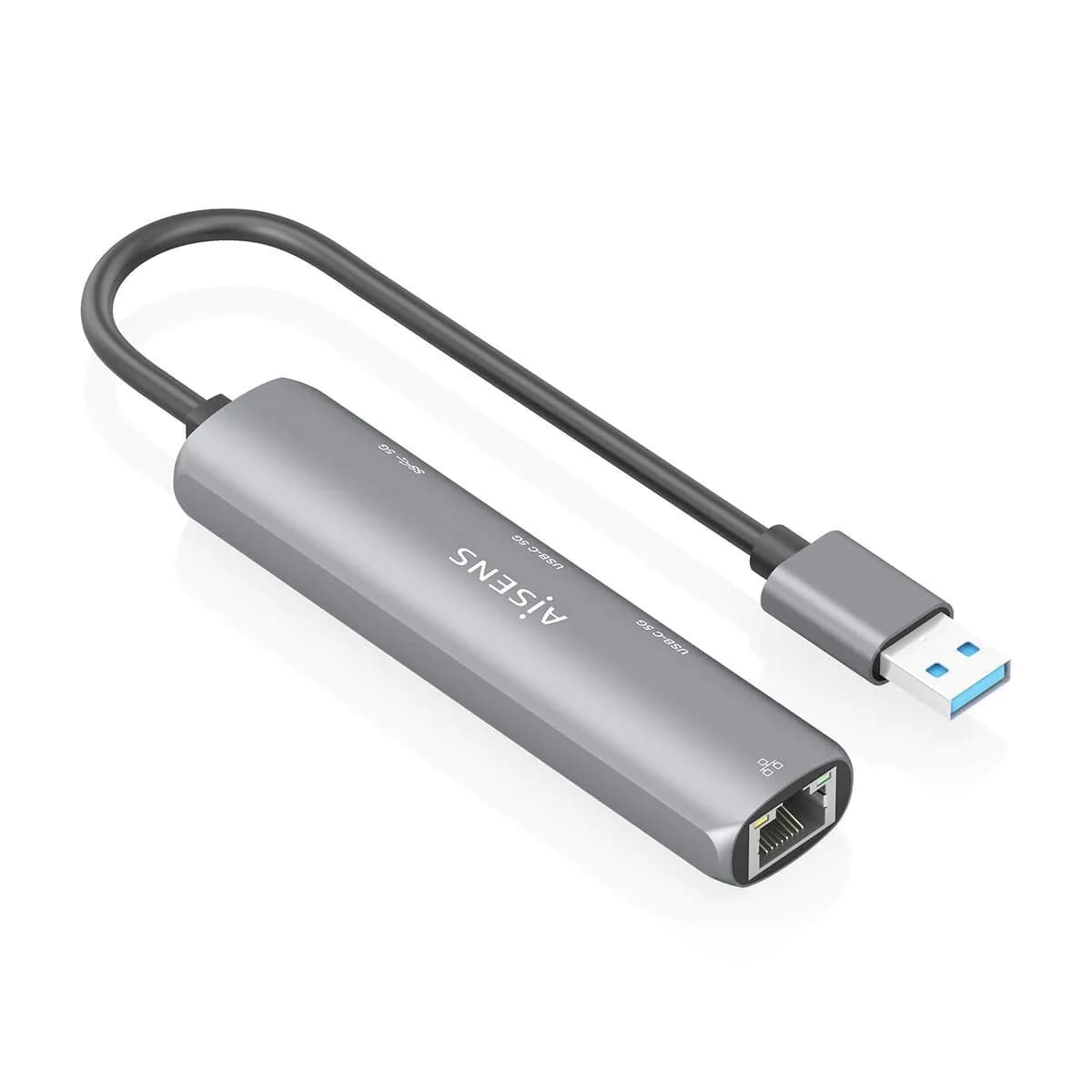 image-USB Hub Aisens ASUC-4P036-GR Grey