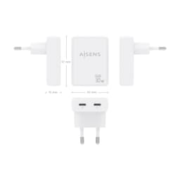image-Wall Charger Aisens ASCH-30W2P075-W White 30 W