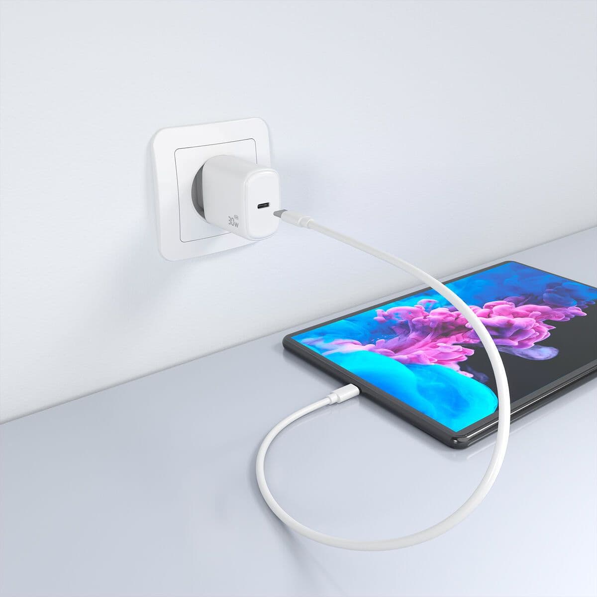 image-Wall Charger Aisens A110-0975 White 30 W