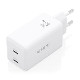image-Wall Charger Aisens ASCH-65W2P078-W White 65 W