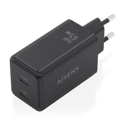 image-Wall Charger Aisens ASCH-65W2P079-BK Black 65 W