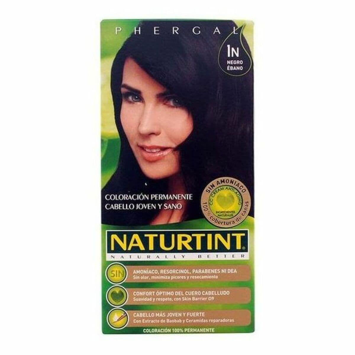 image-Dye No Ammonia Naturtint Naturtint Naturtint N Ebony Black 170 ml