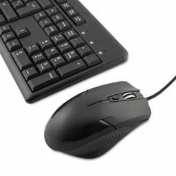 image-Keyboard and Mouse CoolBox COO-KTR-01U Black Spanish Qwerty QWERTY