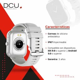 image-Smartwatch DCU CURVED GLASS PRO 1,83" Grey