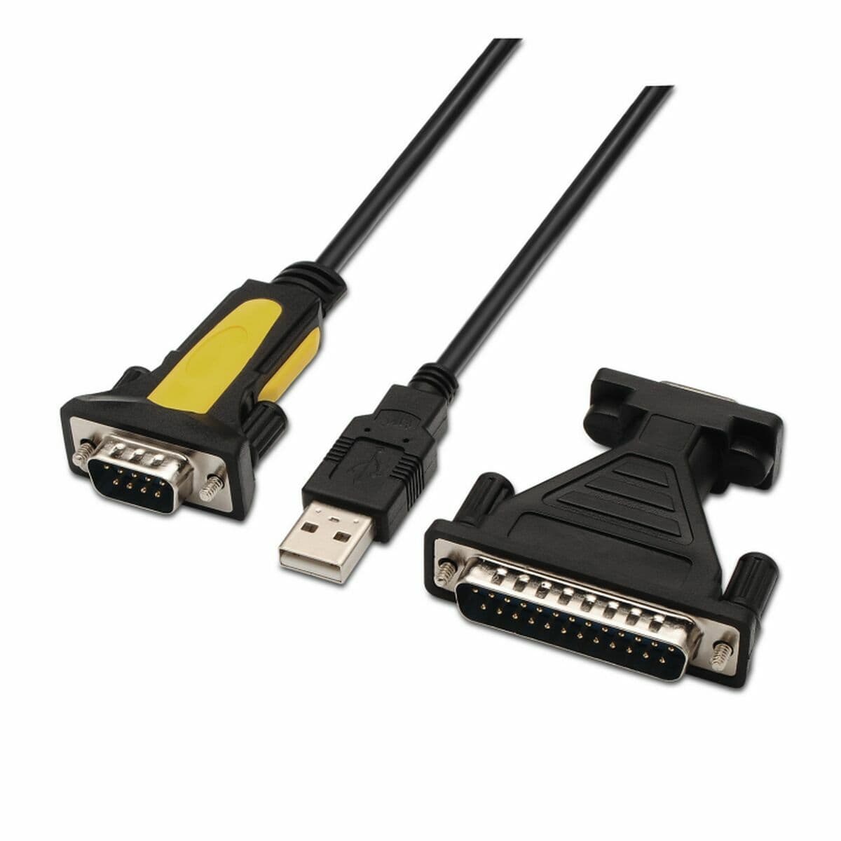 image-Data / Charger Cable with USB Aisens A104-0039 1,8 m Black