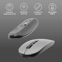 image-Wireless Mouse CoolBox COO-MOU-W02-G Grey 1600 dpi