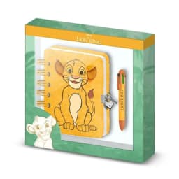 image-Spiral Notebook with Pen The Lion King Yellow 24 x 23 x 2,5 cm A5