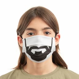 image-Hygienic Reusable Fabric Mask Beard Luanvi Size M Pack of 3 units