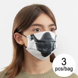 image-Hygienic Reusable Fabric Mask Gas Luanvi Size M Pack of 3 units