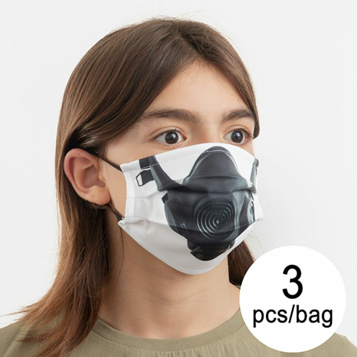 image-Hygienic Reusable Fabric Mask Gas Luanvi Size M Pack of 3 units
