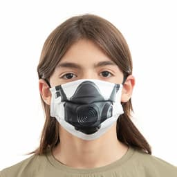 image-Hygienic Reusable Fabric Mask Gas Luanvi Size M Pack of 3 units