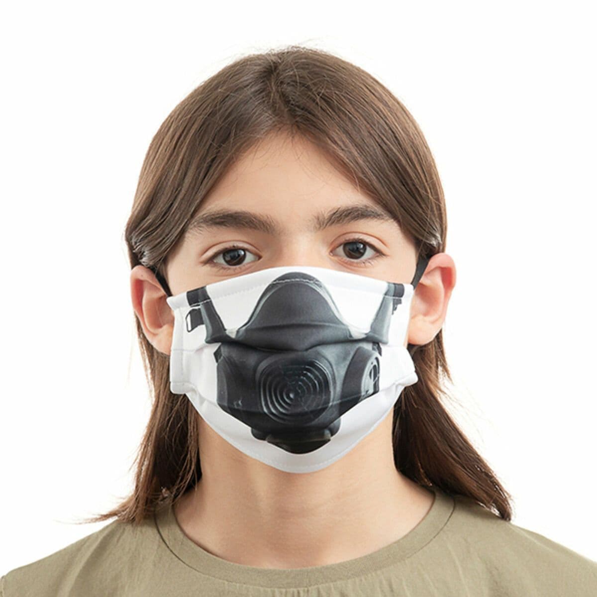 image-Hygienic Reusable Fabric Mask Gas Luanvi Size M Pack of 3 units