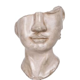 image-Decorative Figure Beige Face 12,5 x 13,5 x 27,5 cm