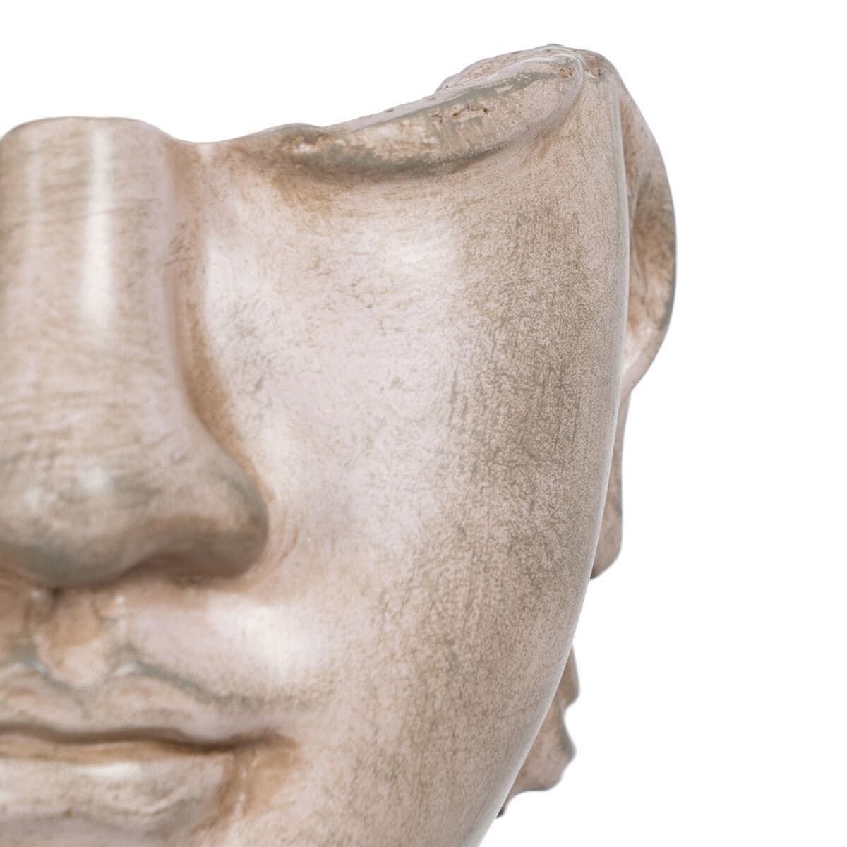 image-Decorative Figure Beige Face 12,5 x 13,5 x 27,5 cm