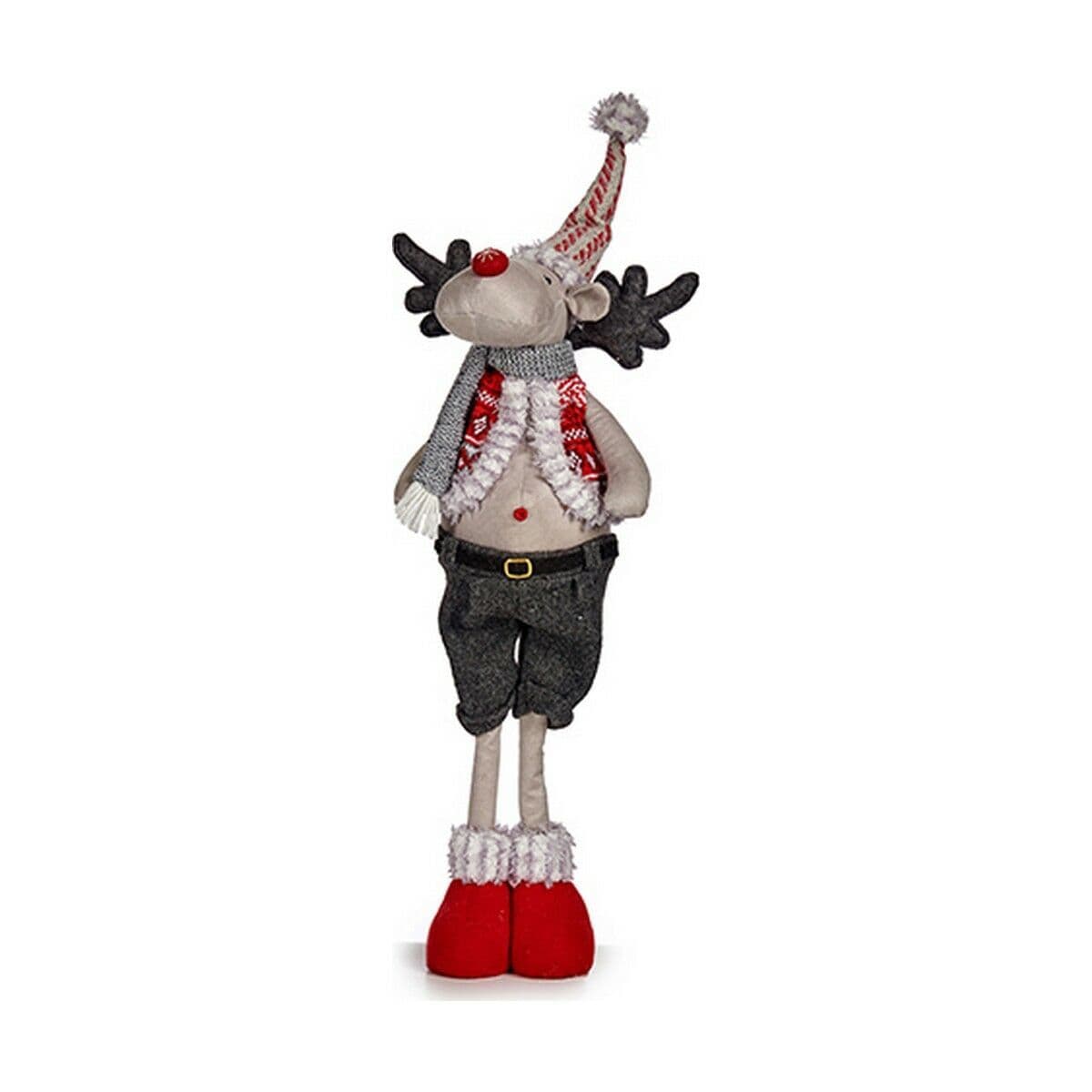 image-Christmas Reindeer 13 x 65 x 18 cm Red Grey