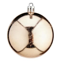 image-Christmas Baubles Krist+ 00476-6 Champagne Plastic Ø 7 cm 12 Units