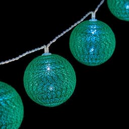 image-Wreath of LED Balls Ø 5 cm 2 m Green