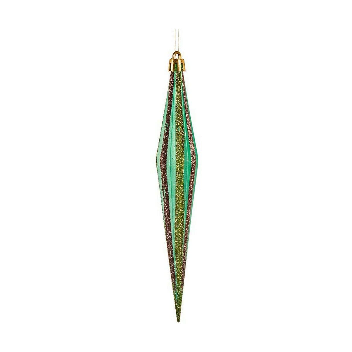 image-Christmas bauble Krist+ Red Green Golden 3 x 8,5 x 19 cm Streched