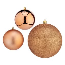 image-Christmas Baubles Krist+ Copper Plastic Ø 10 cm 6 Units