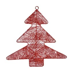 image-Christmas bauble Krist+ Red Metal Christmas Tree 36,7 x 0,2 x 37,5 cm