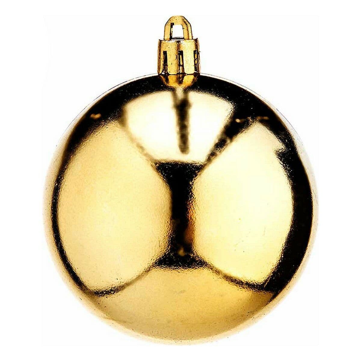 image-Christmas Baubles Krist+ Golden PVC Ø 7 cm 12 Units