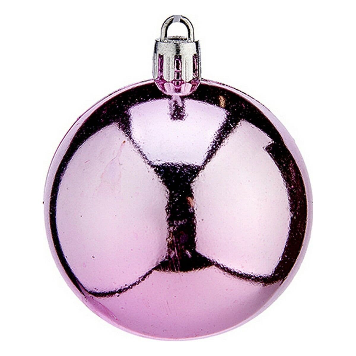 image-Christmas Baubles Krist+ Pink Plastic Ø 6 cm 24 Units